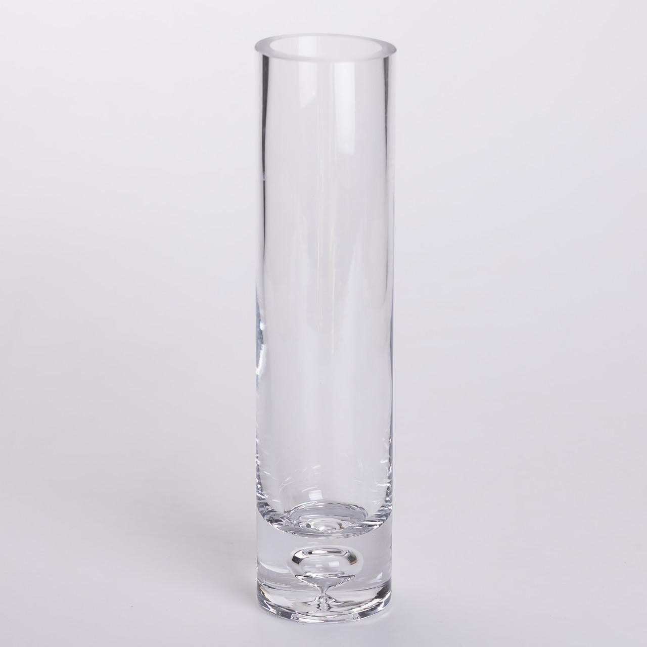 Ваза для цветов HP-10-7 стеклянная декоративная Ваза 1,1 л 15х7х21 см Прозрачный (6626)