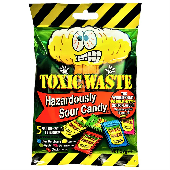 Цукерки Toxic Waste Bag 57 г (dfvdfvzsd)