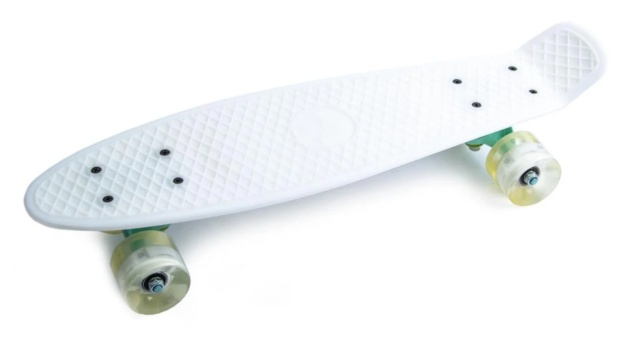 Пенніборд 22" світлові колеса Білий (657503712) - фото 1