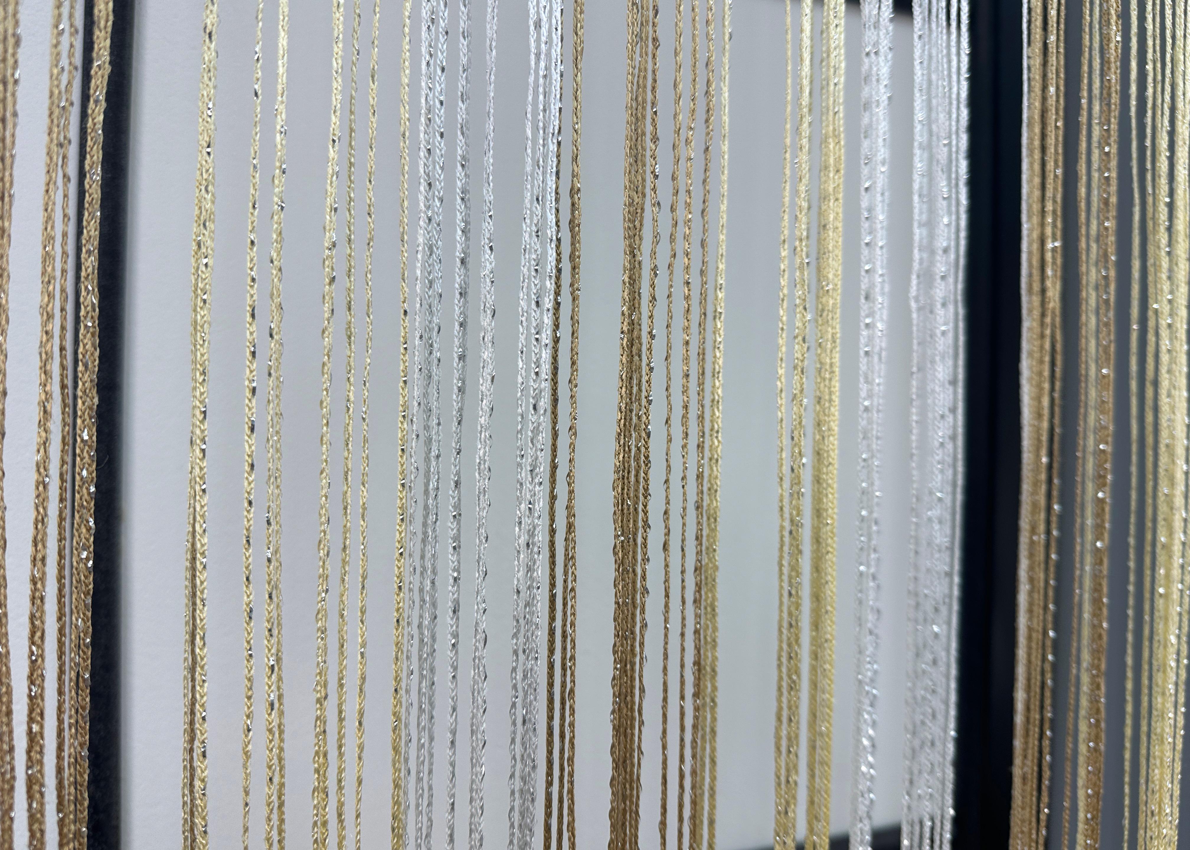 Шторы-нити с люрексом 300х300 см Бежевый/Молочный/Белый (61-100) - фото 7