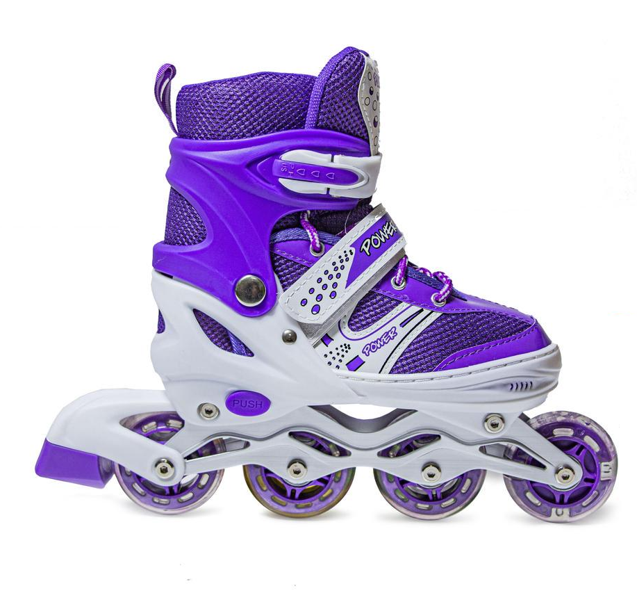 Ролики Super Power р. 29-33 Фіолетовий (1034219653) - фото 1 Ролики Super Power р. 29-33 Фіолетовий (1034219653) - фото 1
