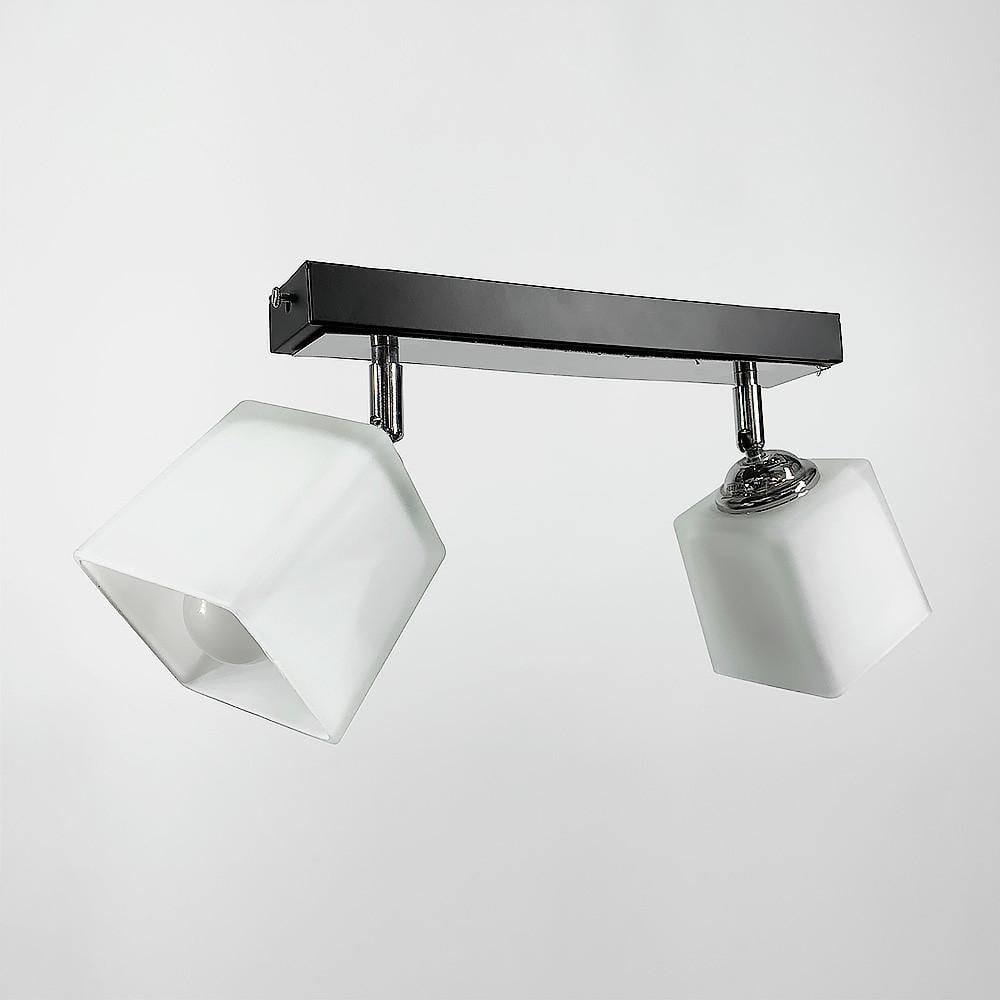 Світильник на 2 плафони 30х10 см Чорний (51203/2 BK) Світильник на 2 плафони 30х10 см Чорний (51203/2 BK)