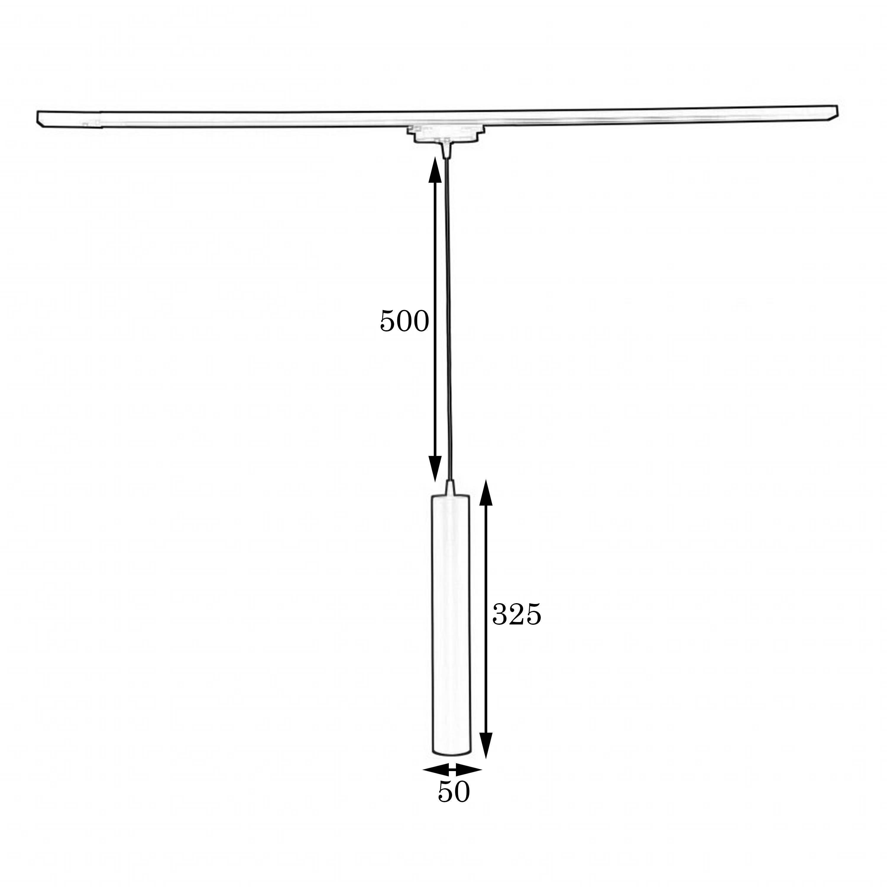Підвісний трековий світильник MSK Electric Tube в стилі лофт трубка NT 3522 - фото 3