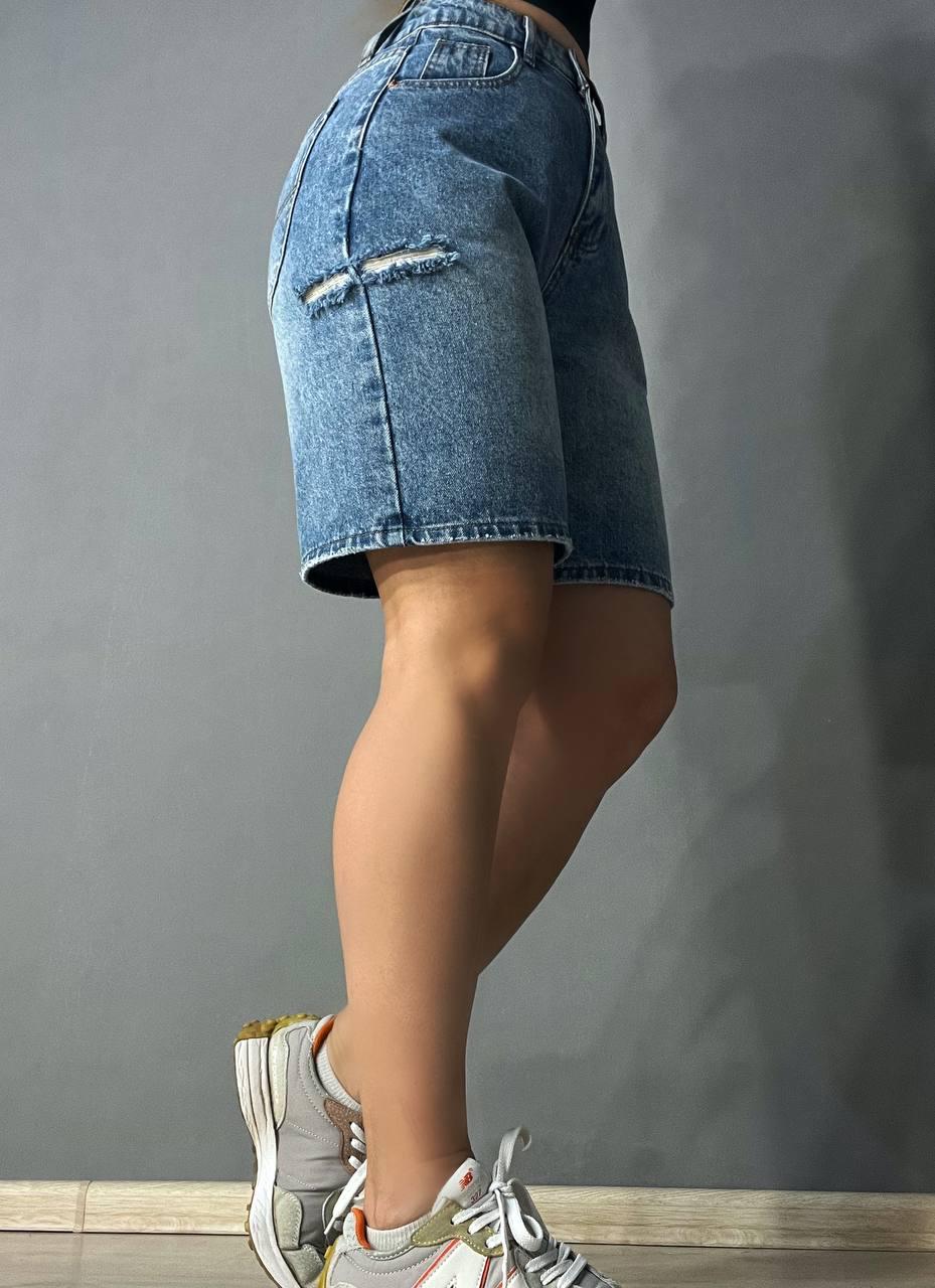 Шорти жіночі джинсові Allure 803-68 бермуди р. 28 Блакитний (26881508) - фото 8