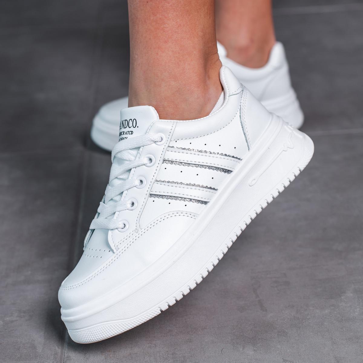 Кроссовки женские Fashion 37 р. 23,5 см Белый (3527)