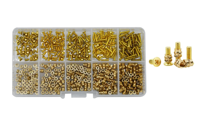 Гайки та гвинти Латунні для 3D друку PLA/ABS Spec М2 мм 500 шт. (SP-16702500)