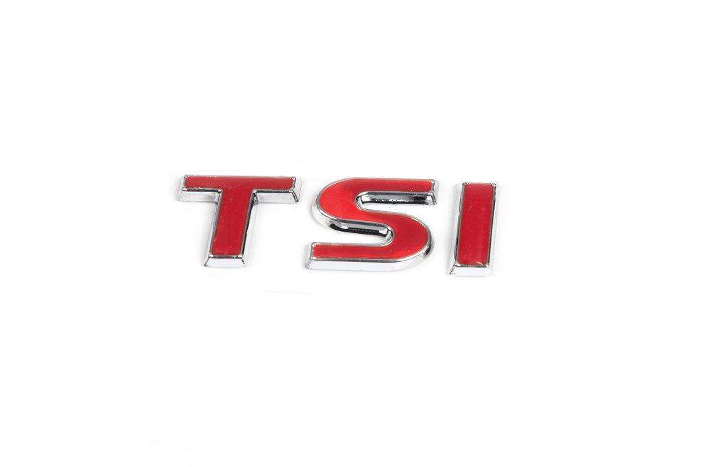 Надпись TSI Все красные Davs Auto для Volkswagen Scirocco abs-пластик Красный