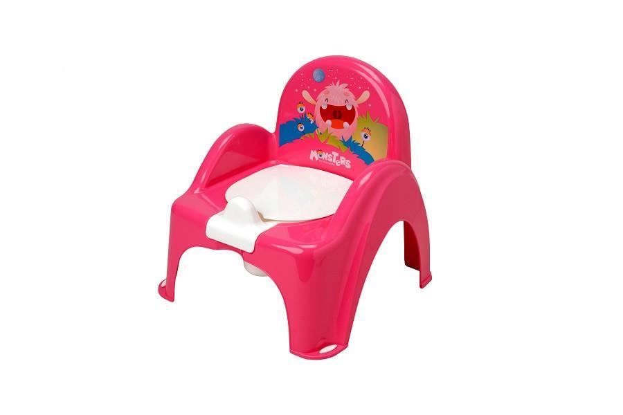 Горшок-стульчик Tega Baby Монстрики с музыкой Розовый (5902963004796 PO-027-127)