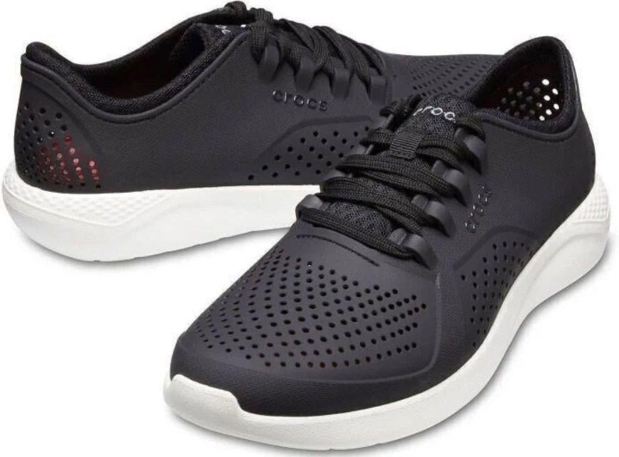 Сабо дитячі Crocs LiteRide Pacer Black/White р. 29/30 (9353)