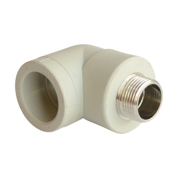 Колено полипропиленовое Formul PPR Ду 20 мм x 3/4" для труб наружная резьба-пайка (TAR-000057426)