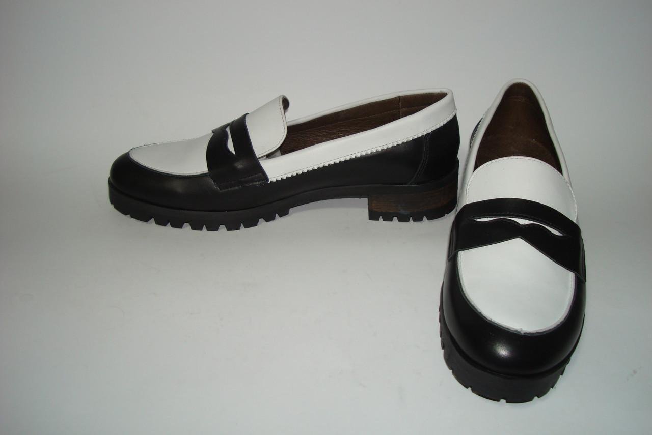 Мокасины женские кожаные Cheis 40 р. 26,5 см Черный (2333723751) - фото 4