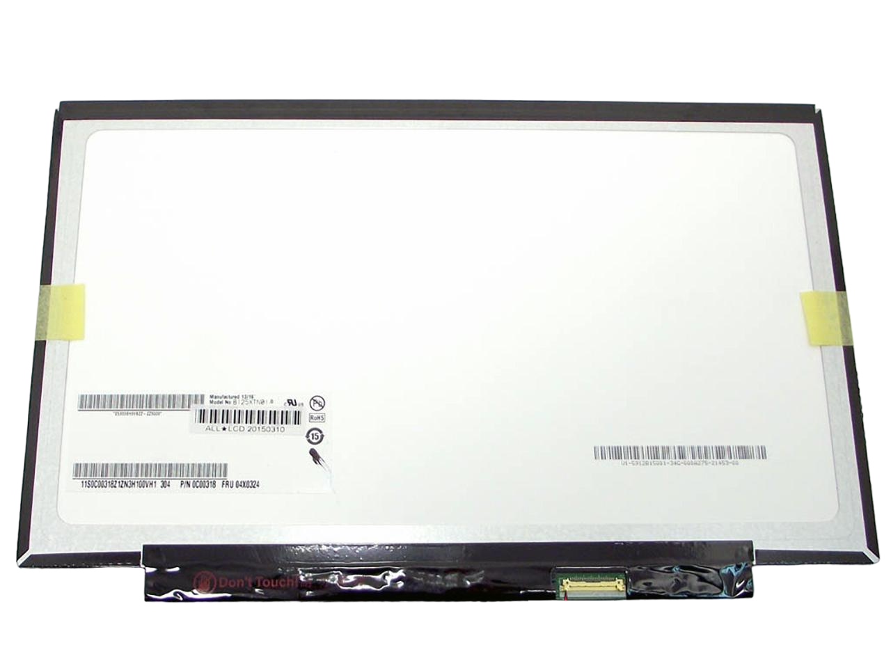 Матрица для ноутбука Lenovo ThinkPad X270 12,5" 1366х768 WXGA/HD Ready 16:9 разъем eDP 30 pin справа внизу (49156)