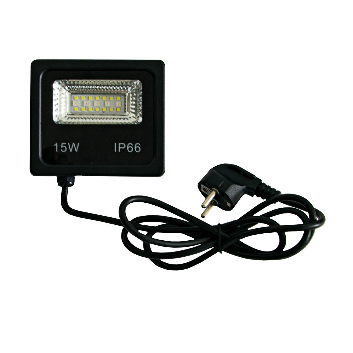 Прожектор кольоровий LED Flood Light 15 W Bluetooth Чорний (1009197-Black) - фото 1