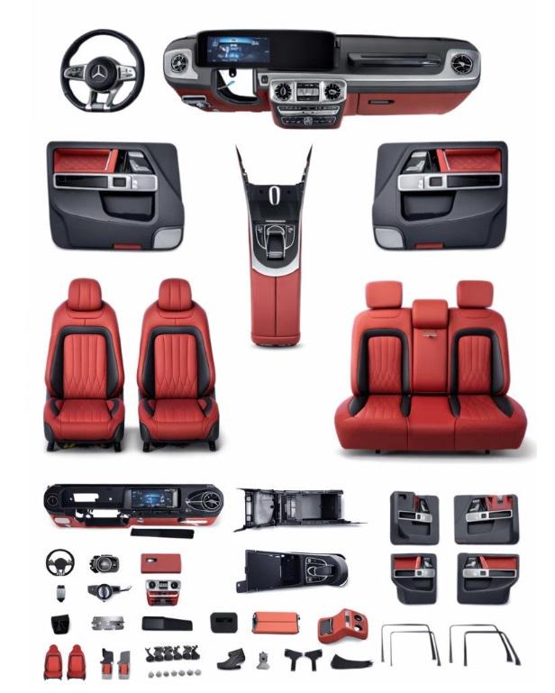 Комплект апгрейда салону GBT на W465 2026 для Mercedes G сlass W463 1990-2018 рр. різні матеріали Сірий (189017) Комплект апгрейда салону GBT на W465 2026 для Mercedes G сlass W463 1990-2018 рр. різні матеріали Сірий (189017)