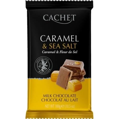 Молочний шоколад Cachet карамель і морська сіль 300 г