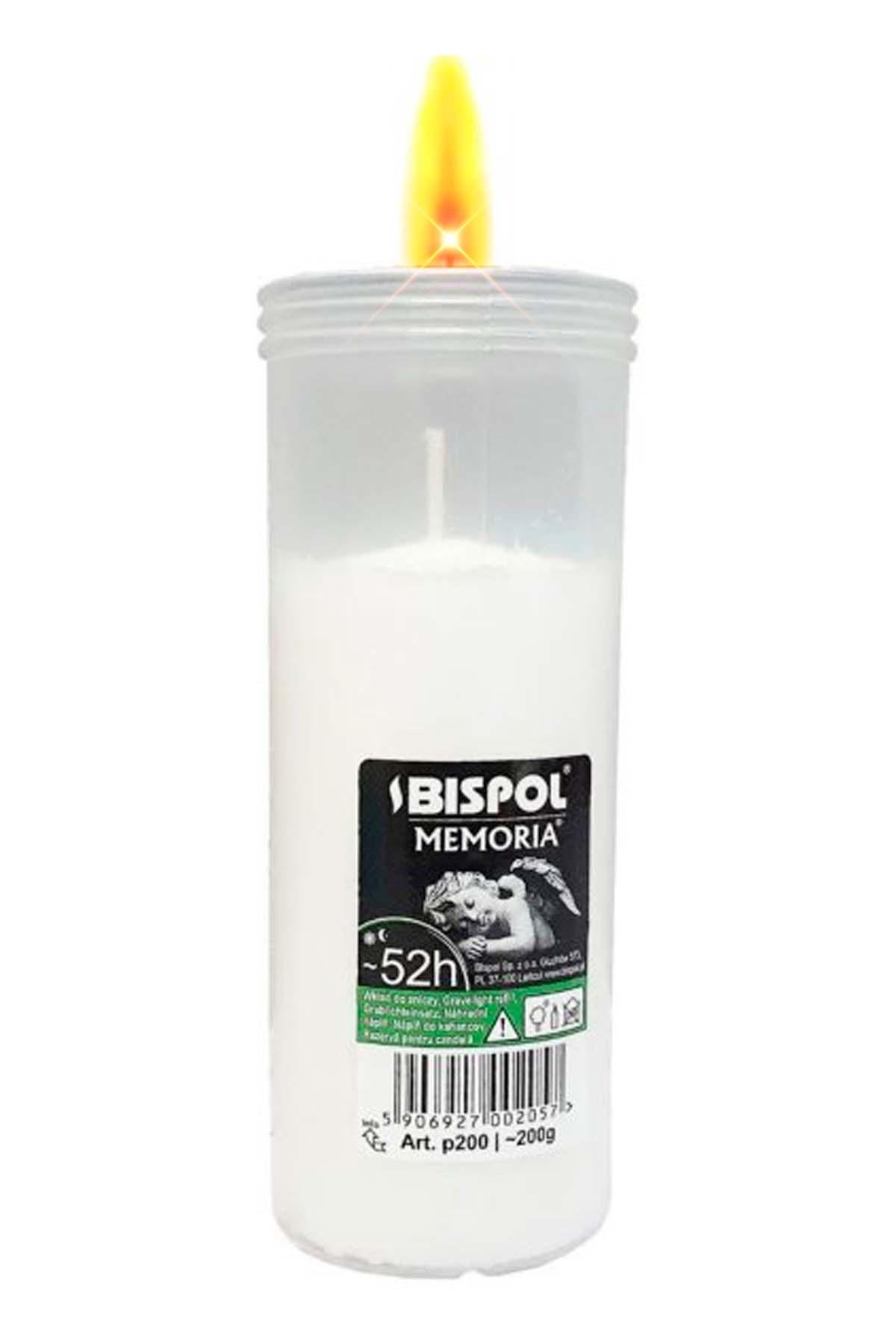 Свічка поминальна панфілка Bispol 52 годин горіння 5 шт.