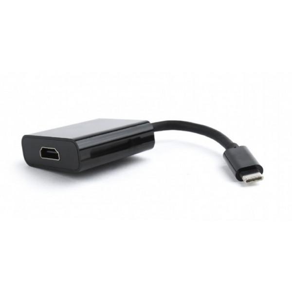 Переходник Cablexpert USB3.1 Type-C HDMI F Black (A-CM-HDMIF-01) Переходник Cablexpert USB3.1 Type-C HDMI F Black (A-CM-HDMIF-01)