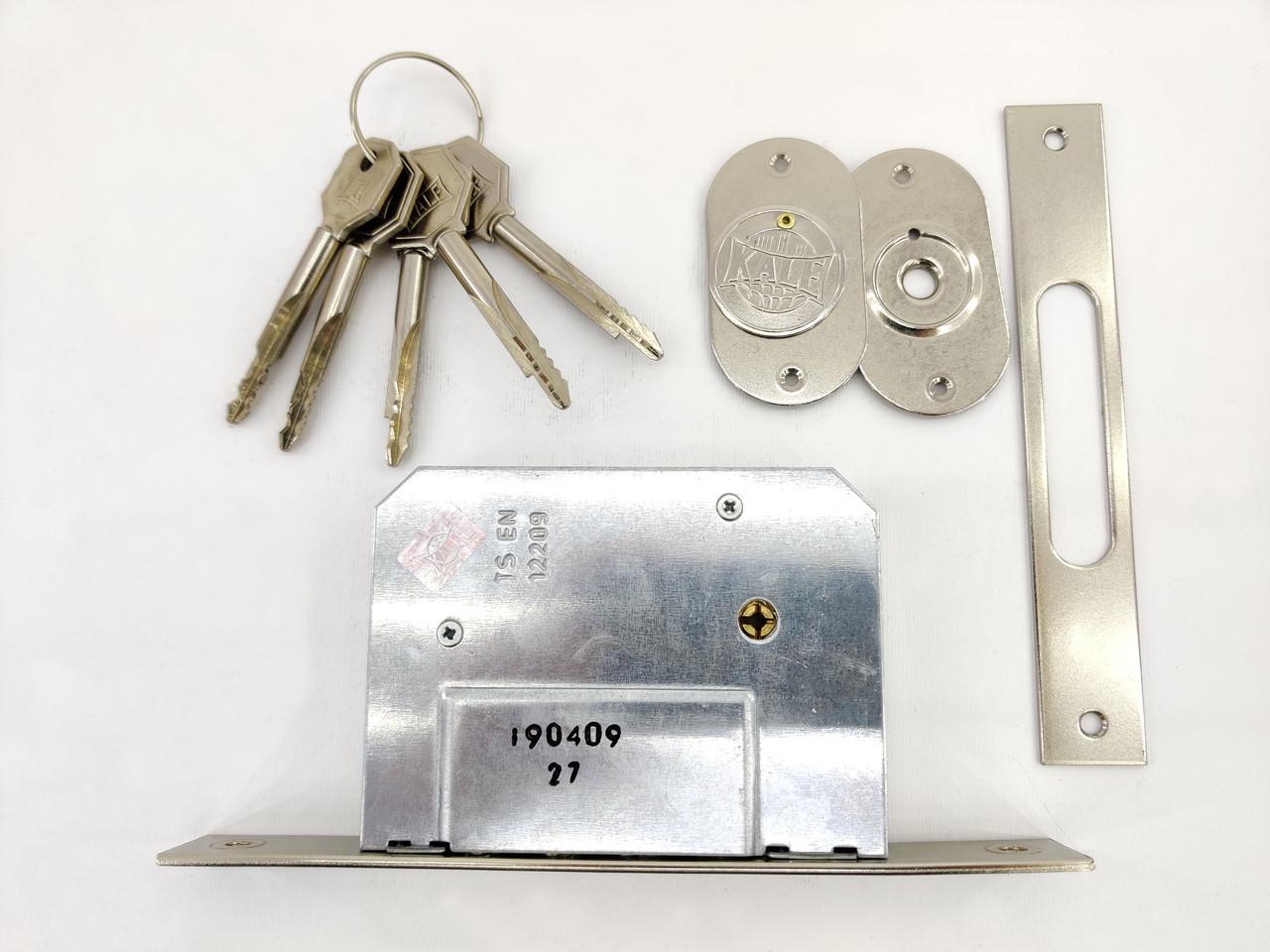 Замок врезной дополнительный Kale 189 4MF Никель (560100002) - фото 4 Замок врезной дополнительный Kale 189 4MF Никель (560100002) - фото 4