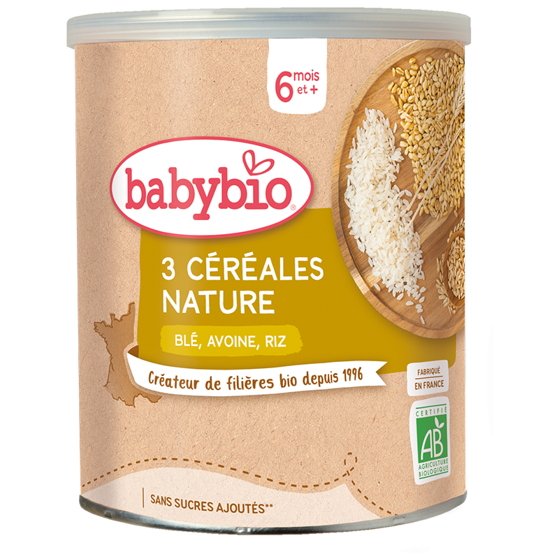 Каша дитяча BabyBio злакова з пшеницею/ вівсом та рисом органічна від 6 місяців 220 г (50018)