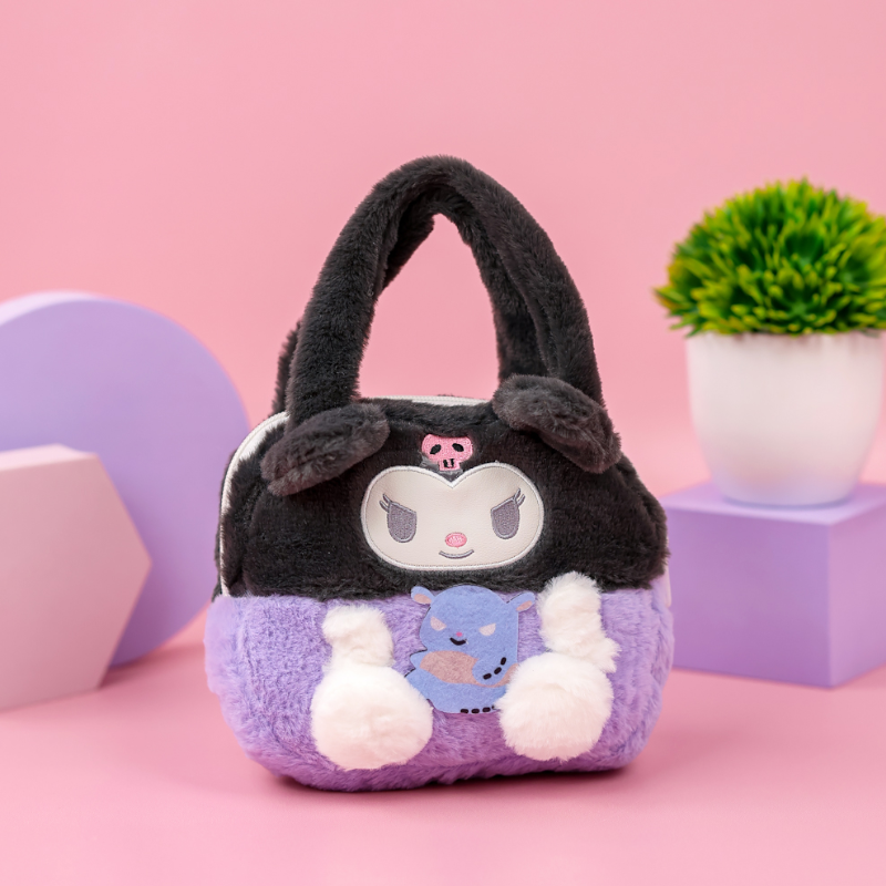 Мягкая игрушка плюшевая Kuromi Сумочка через плечо для девочки (2563954733)