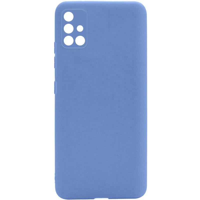 Противоударный силиконовый чехол Candy Full Camera для Samsung Galaxy A51 Голубой