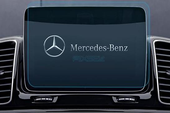 Стекло защитное Pixsel гибридный глянец на монитор Mercedes Benz GLS CLASS 9,8“ 2015-2018