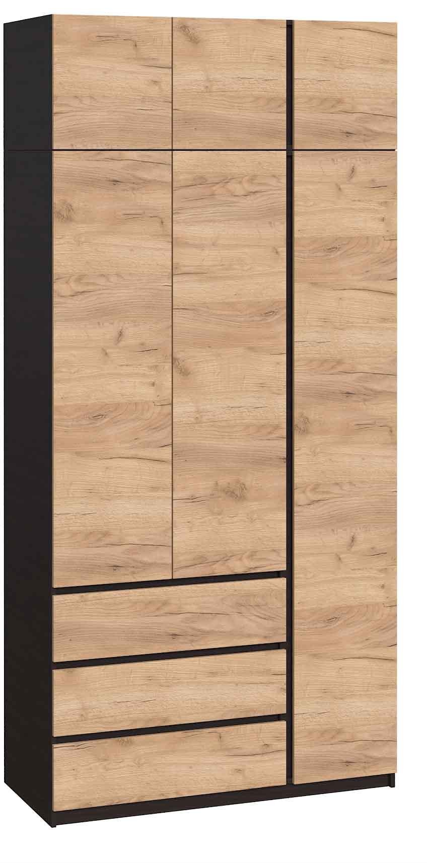 Шкаф с антресолью Мастер Форм Брайт правосторонний 1200х520х2400 мм Венге магия/Дуб крафт золотой (32309) - фото 1 Шкаф с антресолью Мастер Форм Брайт правосторонний 1200х520х2400 мм Венге магия/Дуб крафт золотой (32309) - фото 1