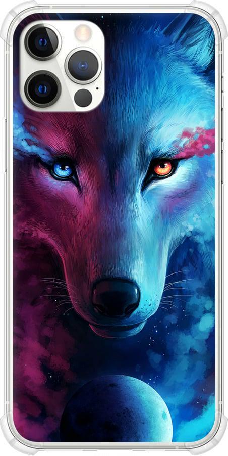 Чехол на iPhone 12 Арт-волк (3999sp-2053-42517)