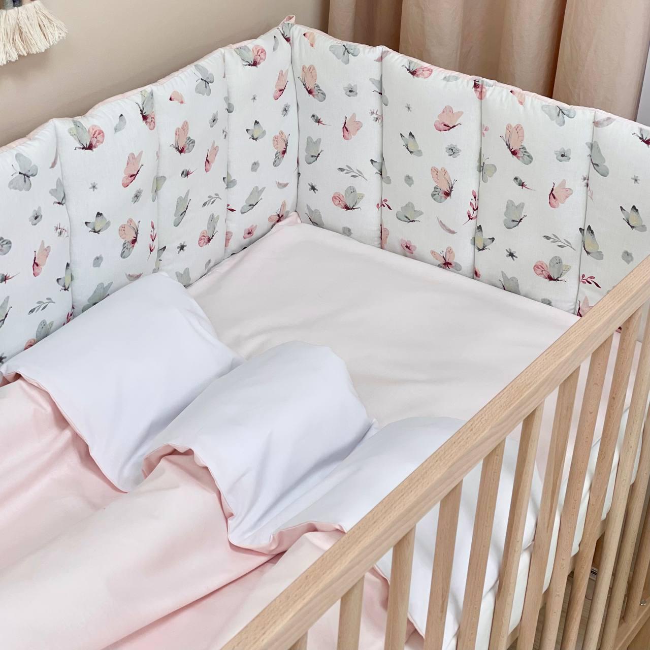 Комплект постельного белья детского Baby Dream Бабочка 6 пр. - фото 4