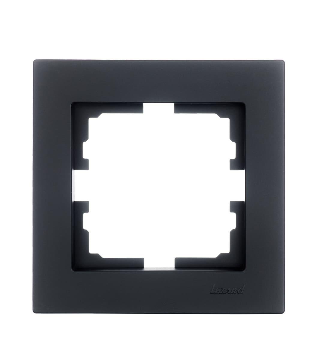 Рамка одинарная Lezard Vesna Черный (26404244)