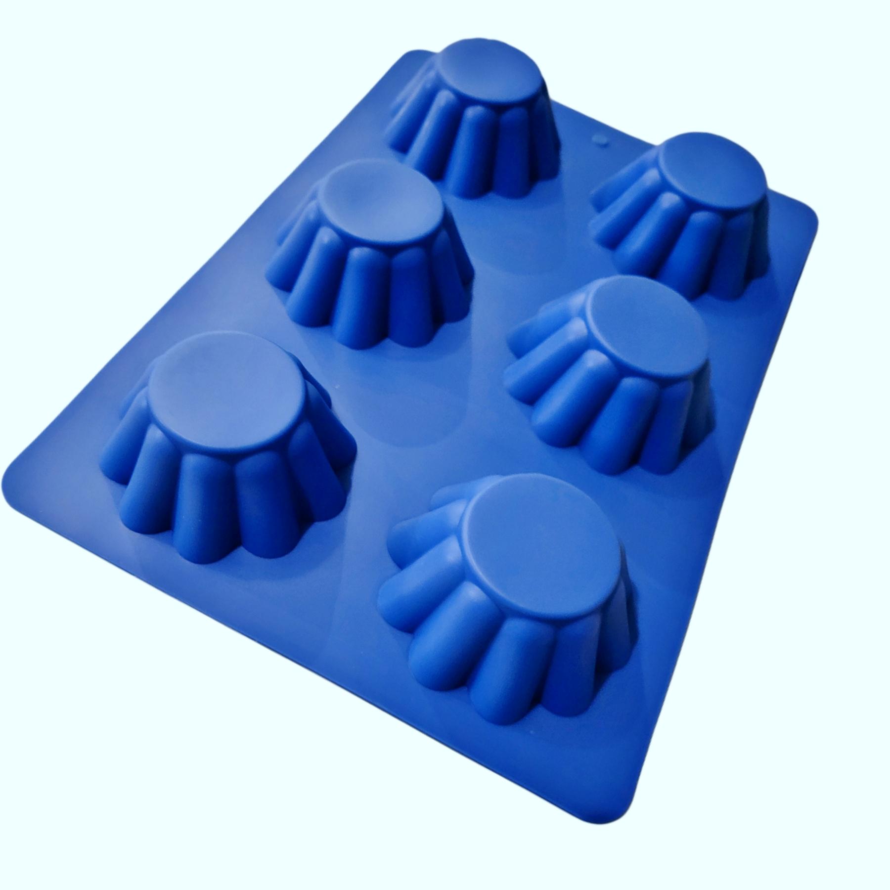 Форма для випікання силіконова на 6 комірок (5581)