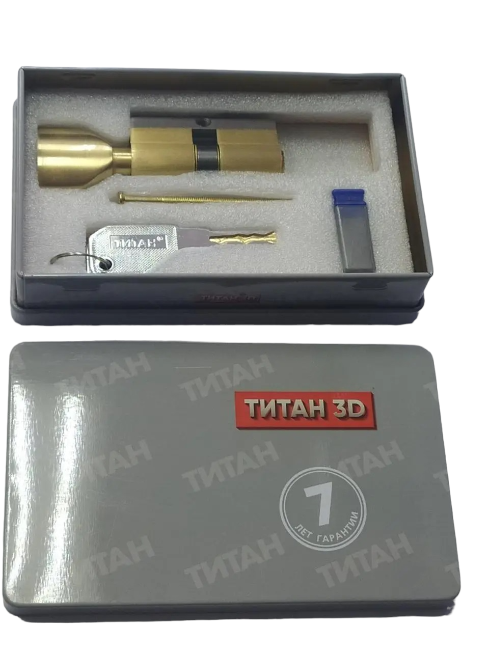 Циліндровий механізм для замка Титан 3D серія M 60 C PB - фото 4 Циліндровий механізм для замка Титан 3D серія M 60 C PB - фото 4