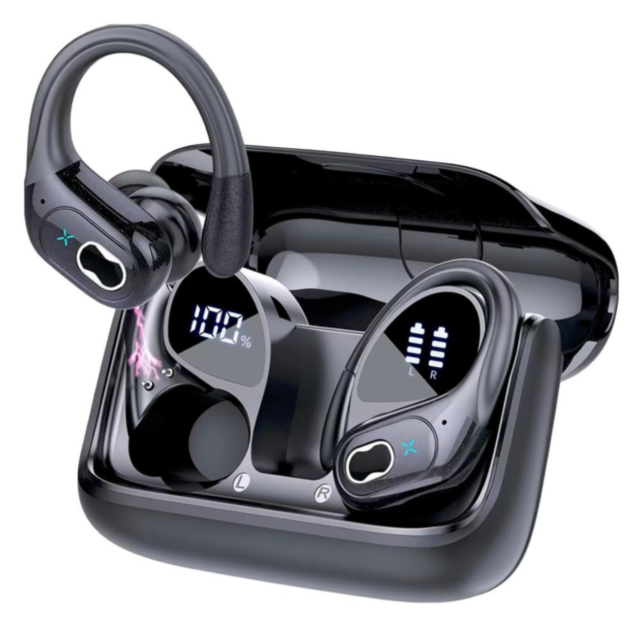 Наушники беспроводные Aptkdoe HD65 с микрофоном/шумоподавлением ENC 75 часов автономности (2ATU8-HD65) - фото 3