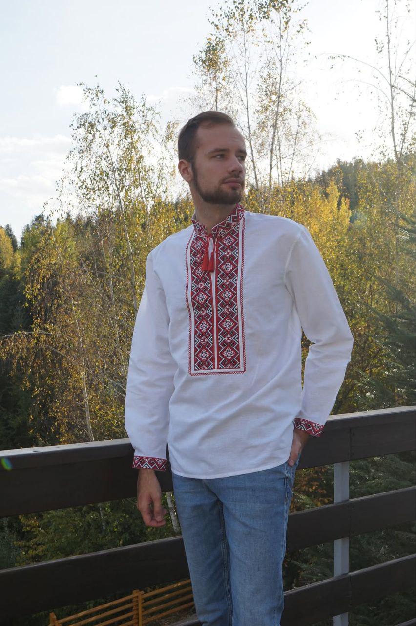 Вишиванка чоловіча р. 52 Білий (276)