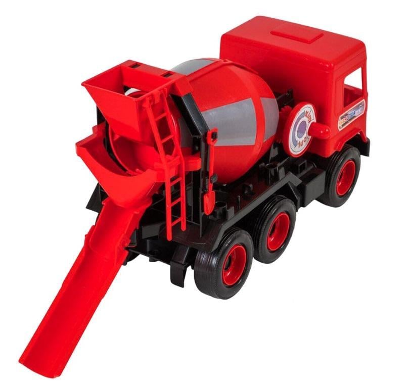Бетономешалка игрушечная Middle truck пластиковая 44х19х27 см Red (119465)