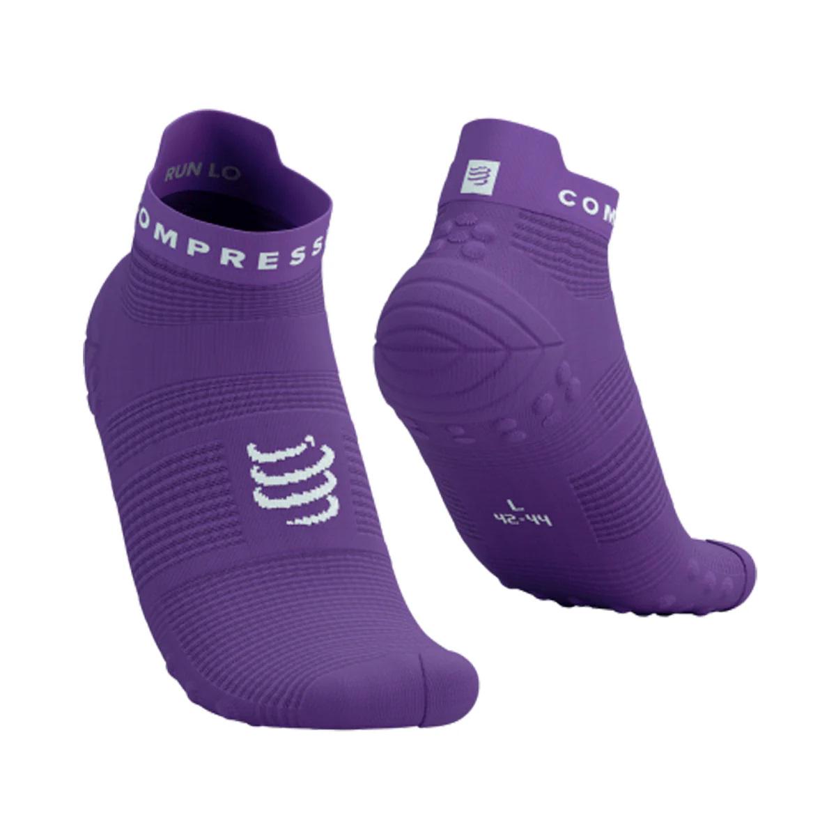 Носки Compressport Pro Racing Socks V4.0 Run Low T3 Lilac/White (19100275) - фото 1