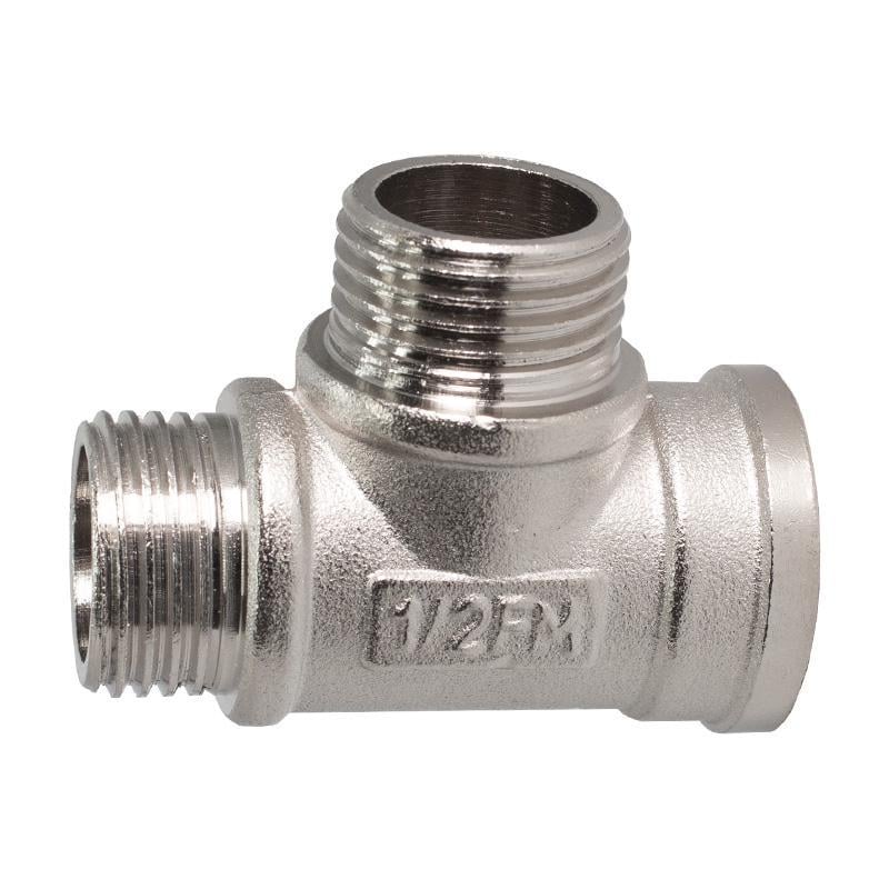 Тройник никелированный Remi ЗЗВ 1/2" (TU-19803)