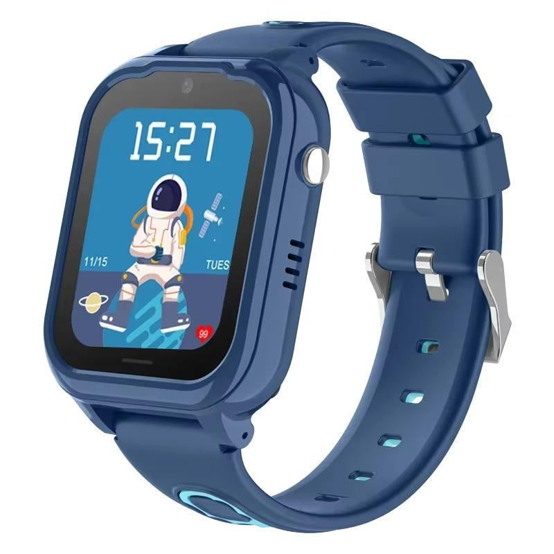 Смарт-часы детские D38-X1 SIM GPS видеозвонком 4G Синий (26389562)
