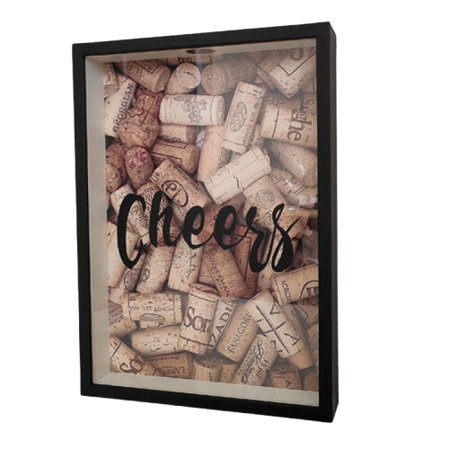 Копилка для винных пробок For wine 30,5x21x5 см Black (124564) Копилка для винных пробок For wine 30,5x21x5 см Black (124564)