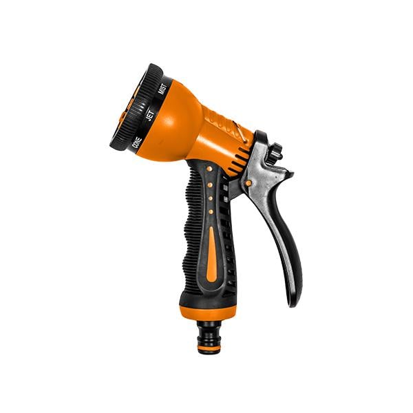 Пистолет для полива Zebra Black Line латунь-цинк 7 режимов (ECO-7203) Пистолет для полива Zebra Black Line латунь-цинк 7 режимов (ECO-7203)
