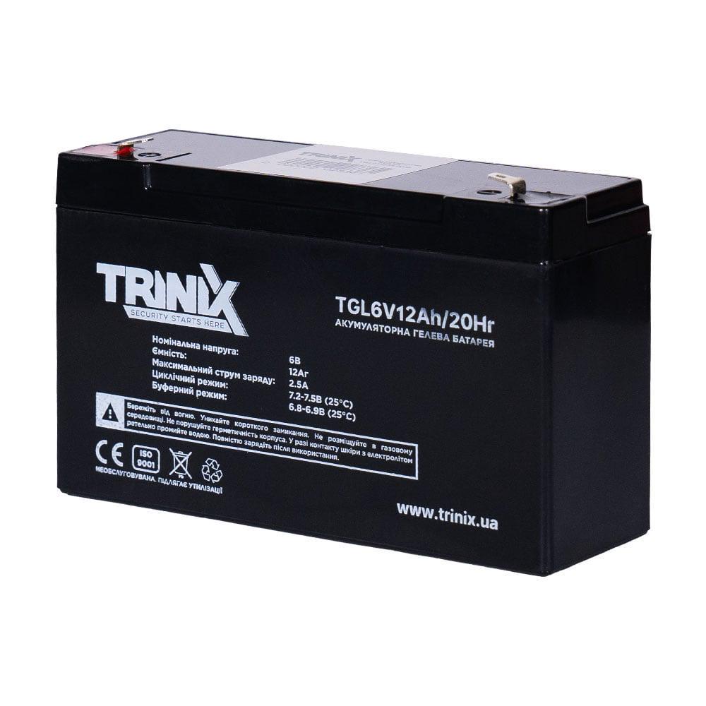 Аккумуляторная батарея гелевая Trinix 6 В 12 Ач TGL6V12Ah/20Hr GEL (44-00073)