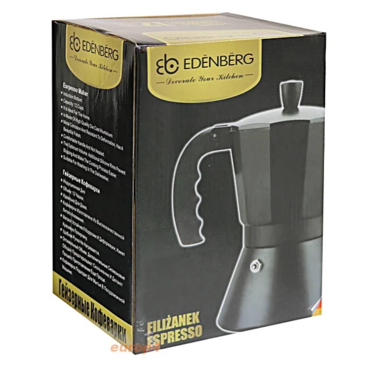 Гейзерна кавоварка на 9 чашок для індукційної плити Edenberg EB-1817 450 мл з алюмінію (2530556706) - фото 9