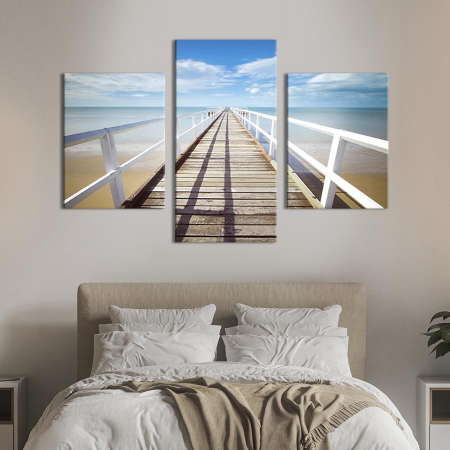Картина для интерьера Пирс на южном море 96x60 см (459-32)