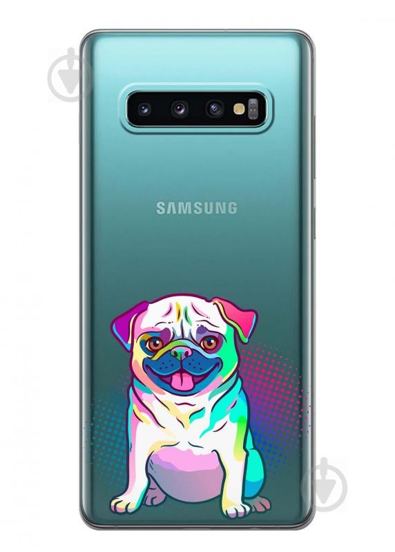 Чехол iSwag для Samsung Galaxy S10 Мопс (H423) Чехол iSwag для Samsung Galaxy S10 Мопс (H423)