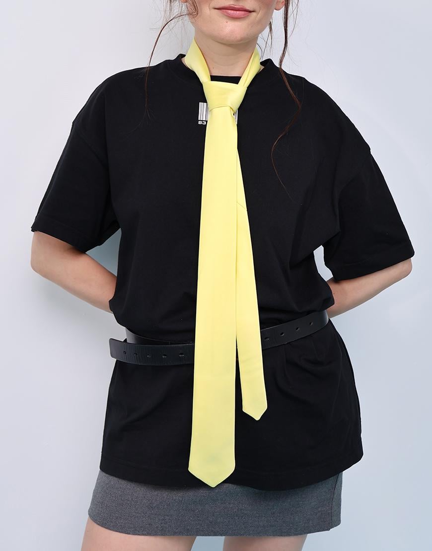 Краватка Butter Satin жіноча CRAVATTA жовта One size Краватка Butter Satin жіноча CRAVATTA жовта One size