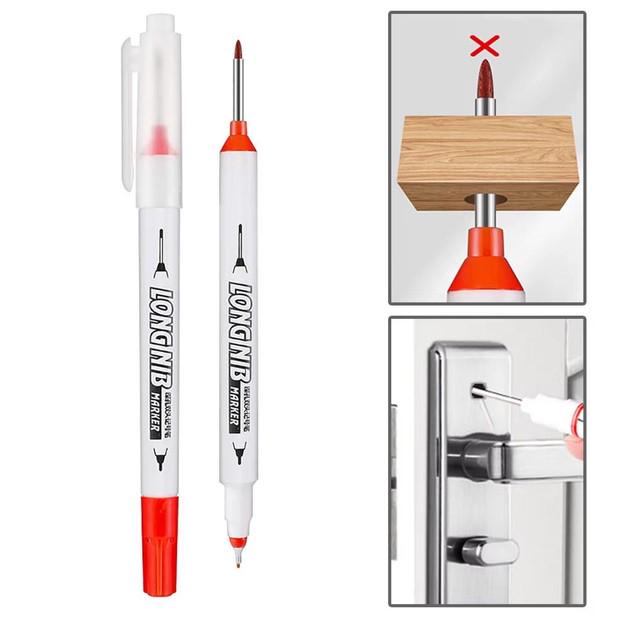 Маркер строительный с длинным носиком стержнем двухсторонний перманентный 2,0 мм Красный (06-103.1) - фото 4 Маркер строительный с длинным носиком стержнем двухсторонний перманентный 2,0 мм Красный (06-103.1) - фото 4