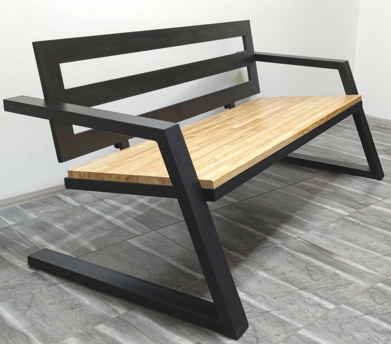 Диван-лава Троян Z Чорний/Світле дерево - фото 2 Диван-лава Троян Z Чорний/Світле дерево - фото 2