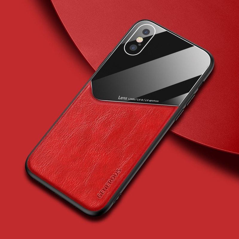 Комбинированный чехол Generous iPhone X Red (36169-2D)