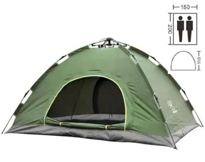 Палатка двухместная с автоматическим каркасом 200х150 см (197) - фото 2 Палатка двухместная с автоматическим каркасом 200х150 см (197) - фото 2