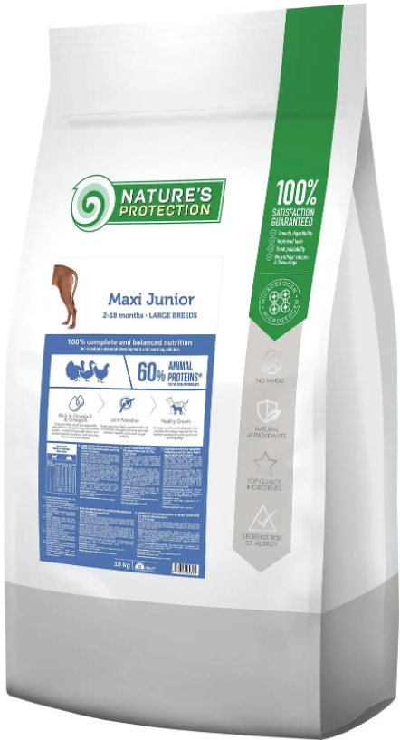 Корм сухой Maxi Junior Large Breeds для щенков больших пород 18 кг (NPB46036)